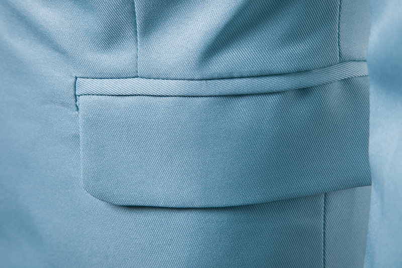 Solid Color Business Formal Two-Piece Suit (31)