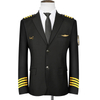 Mens Aviation Pilot Captain Uniform Suit