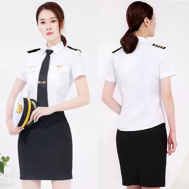 Womens Flight Attendant Cabin Crew Work Suit