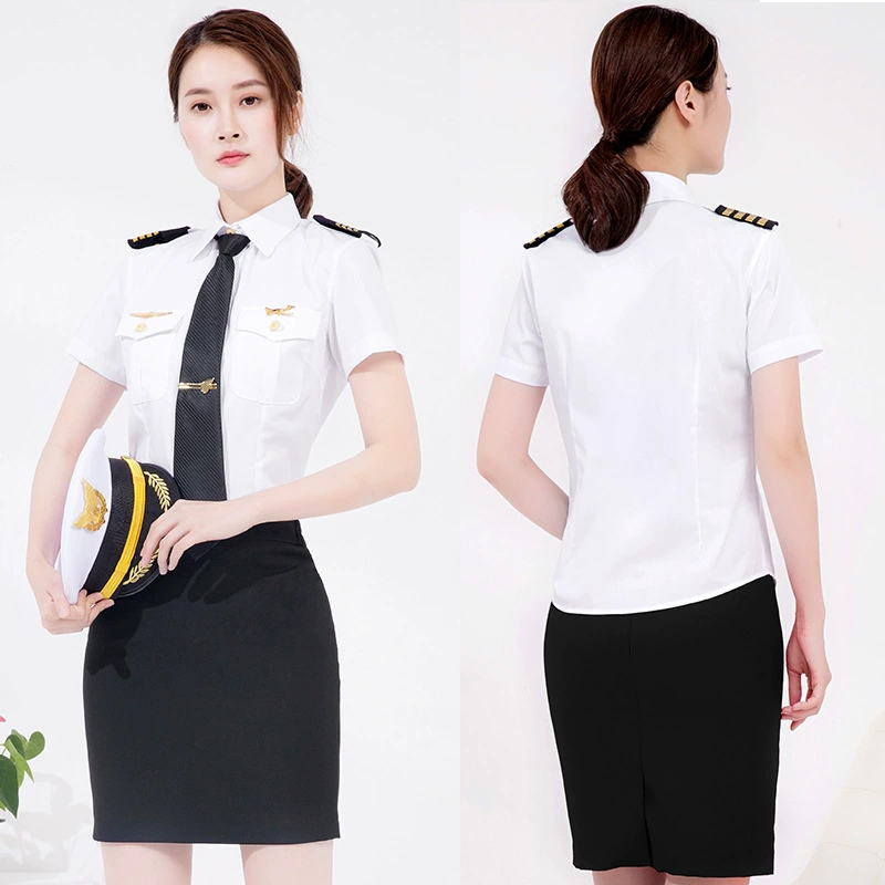 Womens Flight Attendant Cabin Crew Work Suit