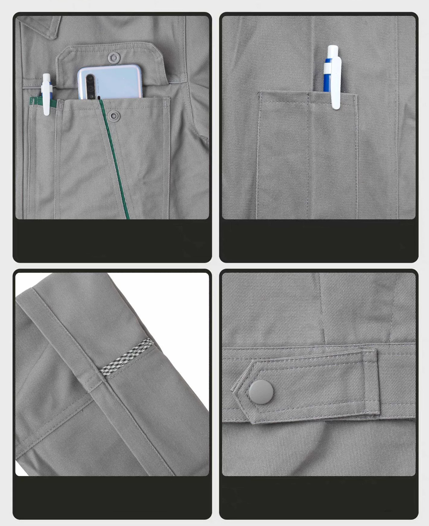 100% Cotton Spring Autumn Workwear Set (1)