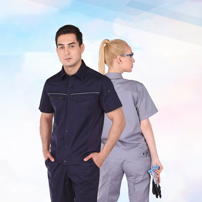 Summer Breathable Short Sleeve Work Uniform