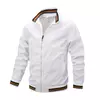Mens Solid Casual Spring Autumn Jacket