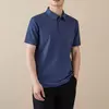 Mens Cool Breathable Business Summer Polo Shirt