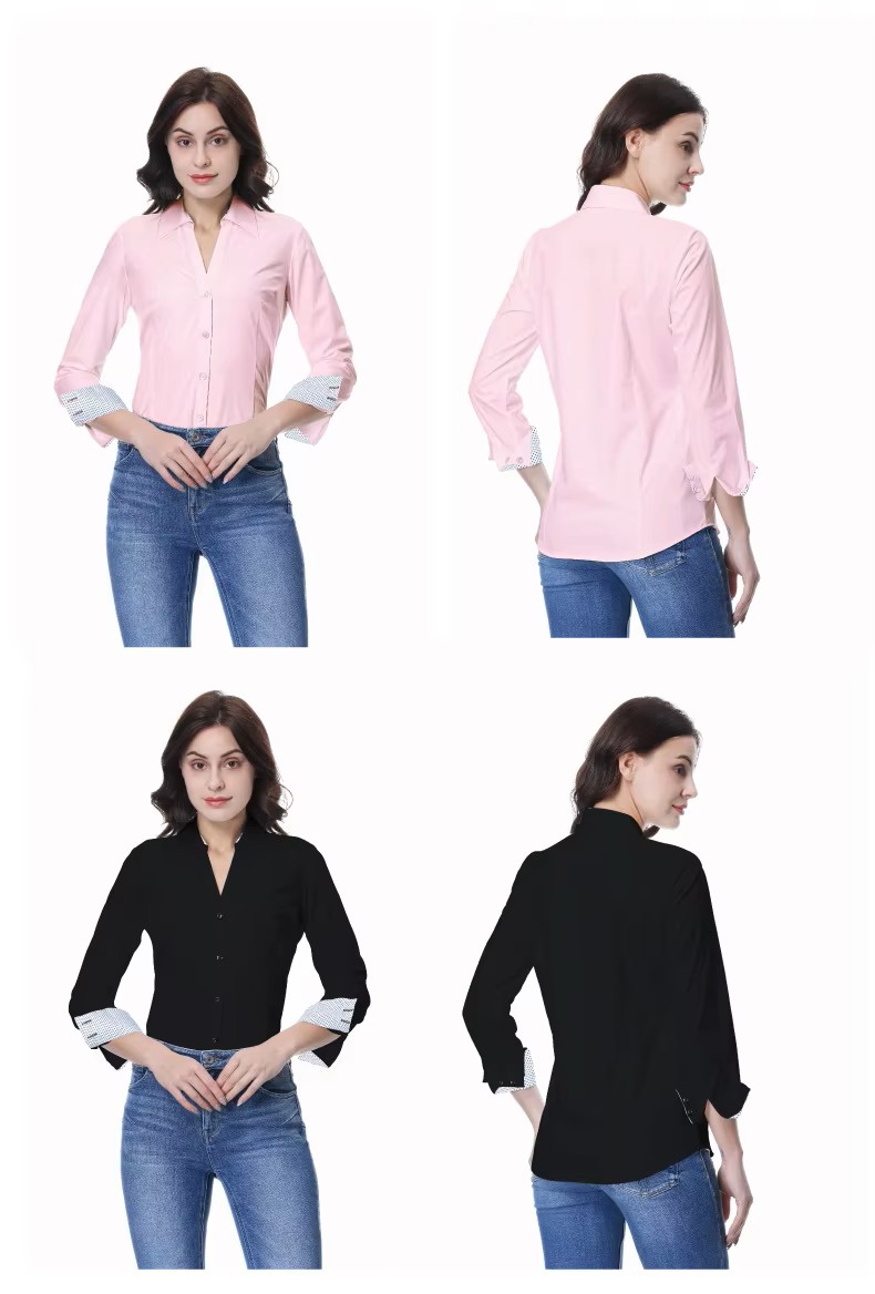 Womens Plus Size Office Non Iron Blouse (2)