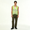 Breathable Checkered Hi Vis Road Safety Vest