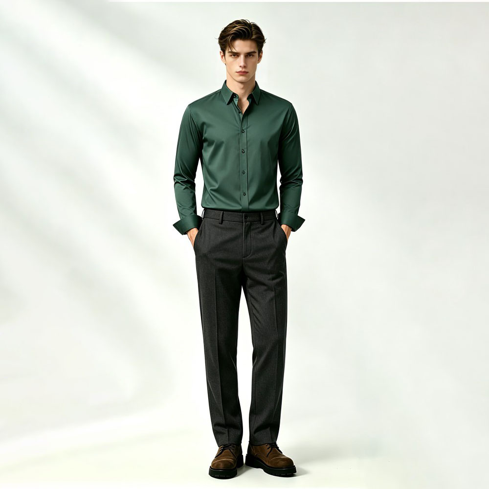 Stretch Easy Iron Business Mens Shirt