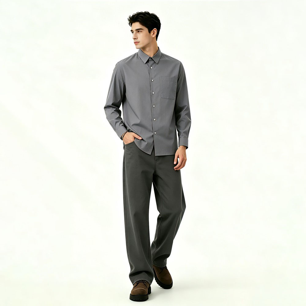 Shirt Long Sleeve One Pocket