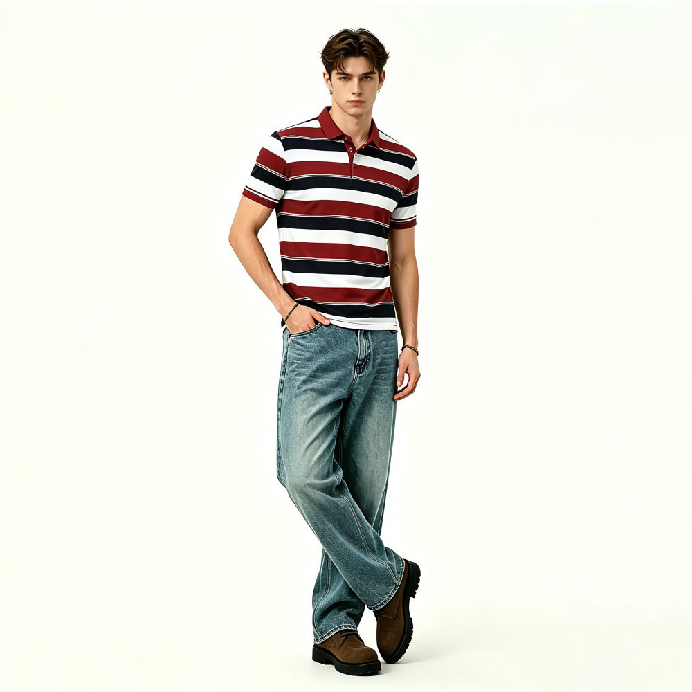 Mens Breathable Outdoor Casual Summer Polo Shirt
