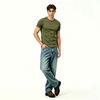 Mens White Slim Fit Basic Summer T-Shirt