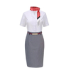 Womens Grey Slim Fit Cabin Crew Work Uniform
