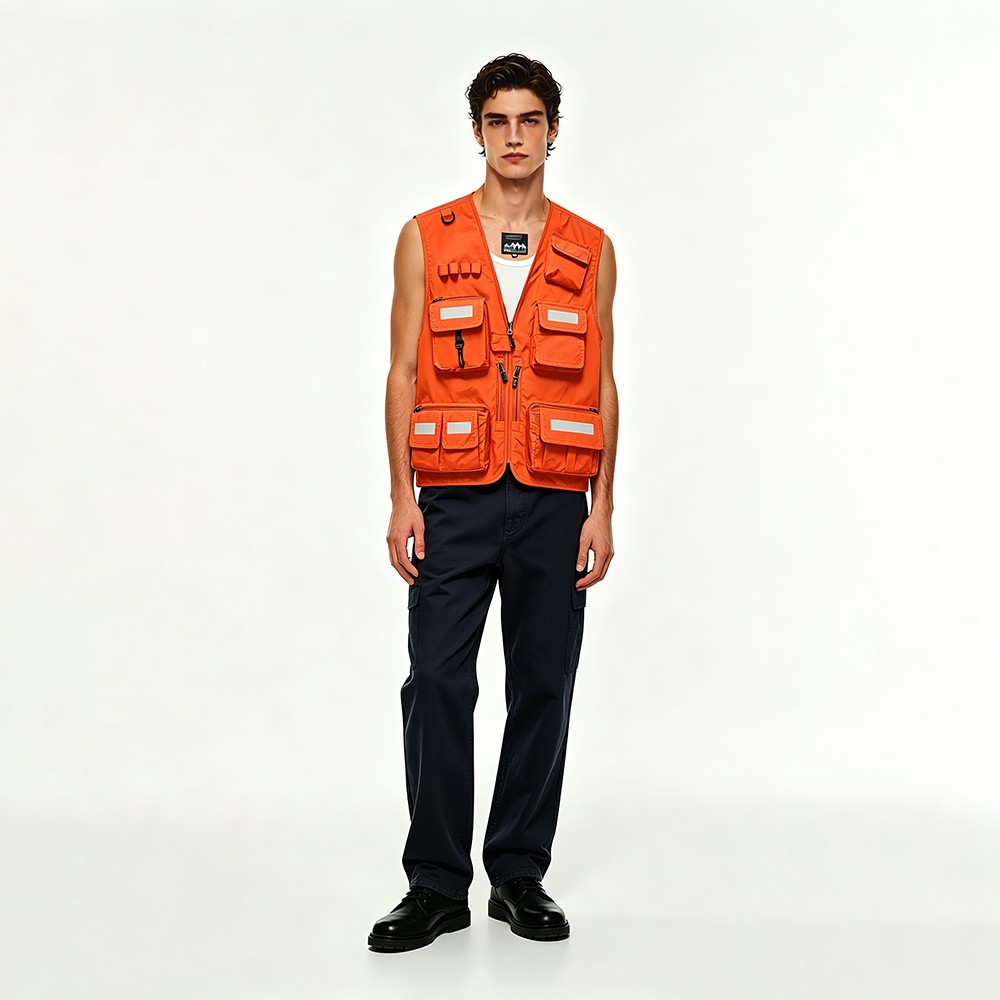 Custom Logo Printed Work Vest