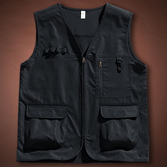 Multi Pocket Work Vest with Logo Printing