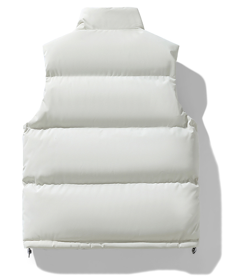 Stand-Up Collar Sleeveless Thermal Vest (6)