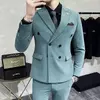 High Quality Mens Double Breasted Formal Suit