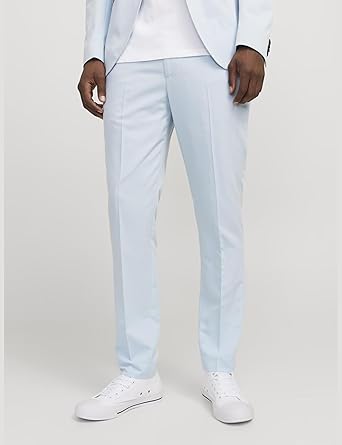 Mens Flat Front Dress Pants Formal Work Trousers (5)