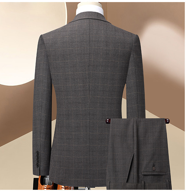 New Mens Double Breasted Two Piece Suit (3)