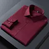 Mens Stretch Solid Business Casual Work Shirt