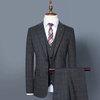 Mens Plaid Three Piece Suit