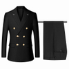 Men's Double-Breasted Smart Casual Two-Piece Suit