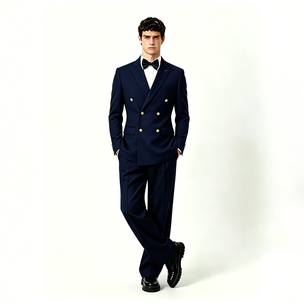 Men's Double-Breasted Slim-Fit Autumn Blazer