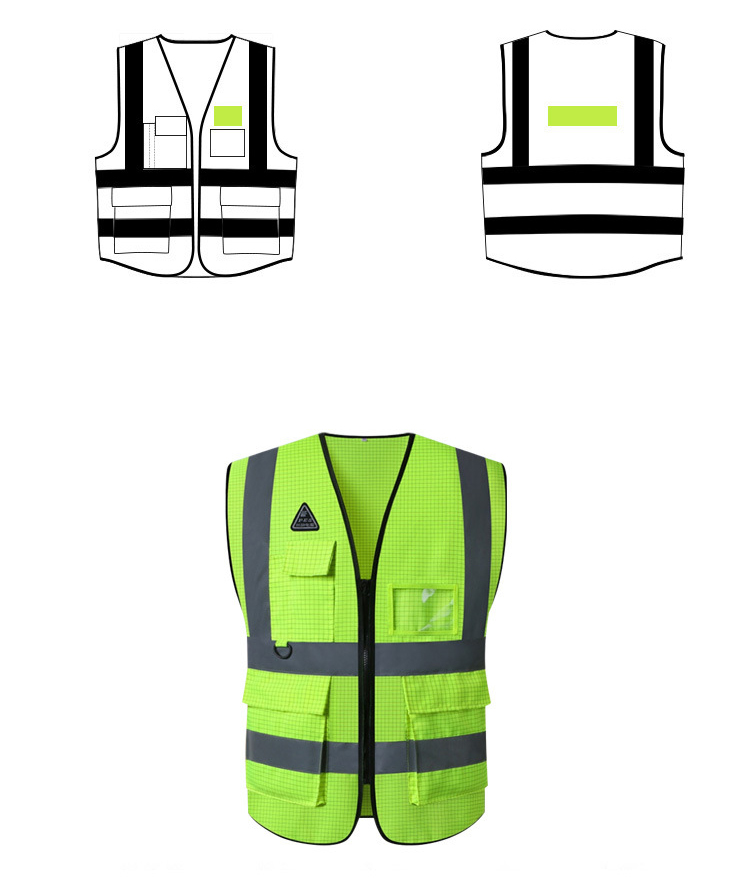 High Visibility Anti Static Safety Work Vest
