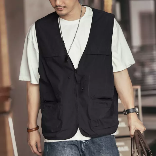 Mens Tactical Multi Pocket Outdoor Utility Vest