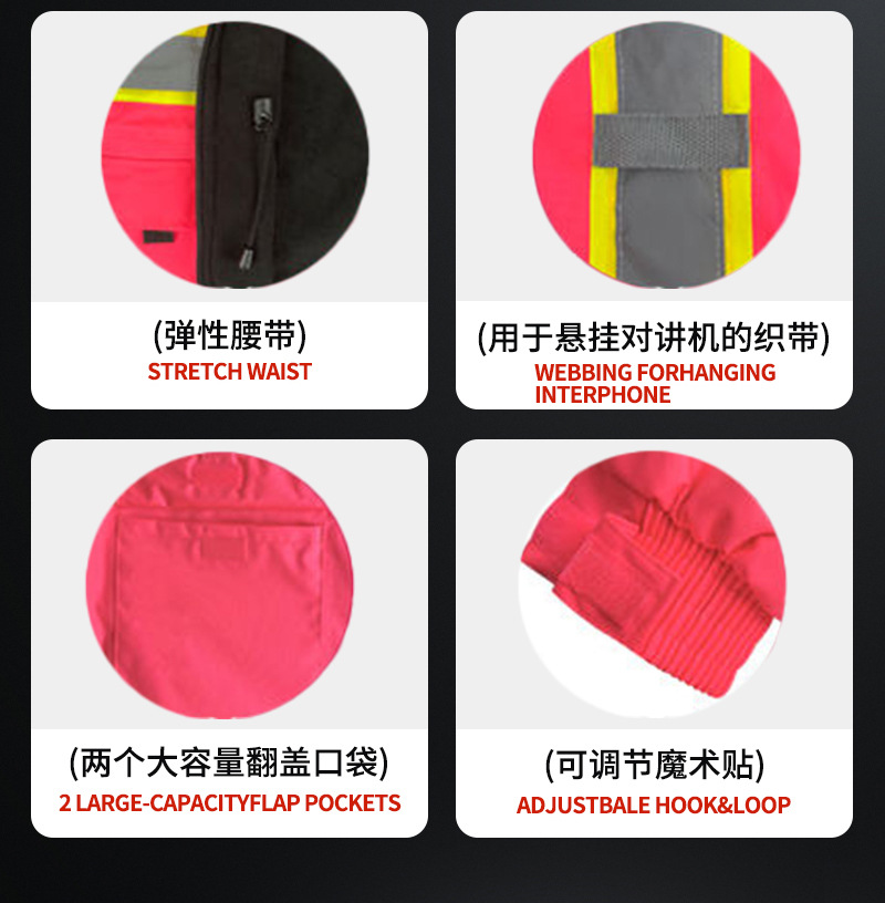 Autumn Winter High Vis Construction Work Jacket (7)