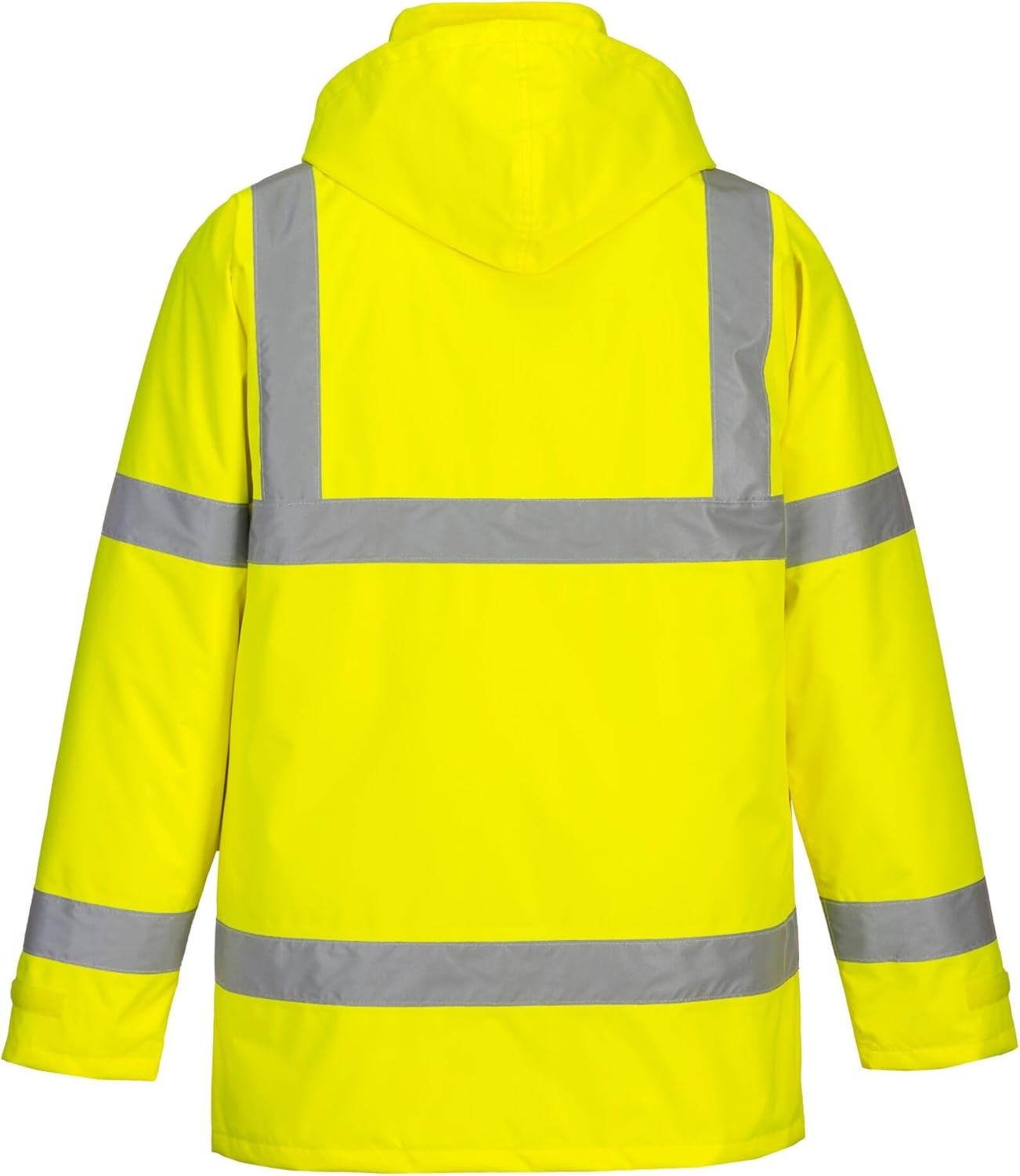 Hi Vis Contrast Yellow Navy Safety Jacket (4)