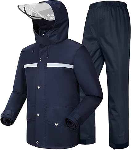Unisex Reflective Waterproof Windproof Rain Suit (4)