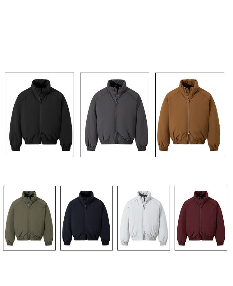 Mens Warm Winter Stand Collar Cotton Jacket (2)