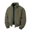 Mens Warm Winter Stand Collar Cotton Jacket