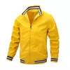 Mens Solid Casual Spring Autumn Jacket