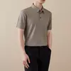 Mens Cool Breathable Business Summer Polo Shirt