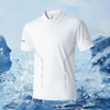Mens Ice Silk Quick Dry Breathable Polo Shirt