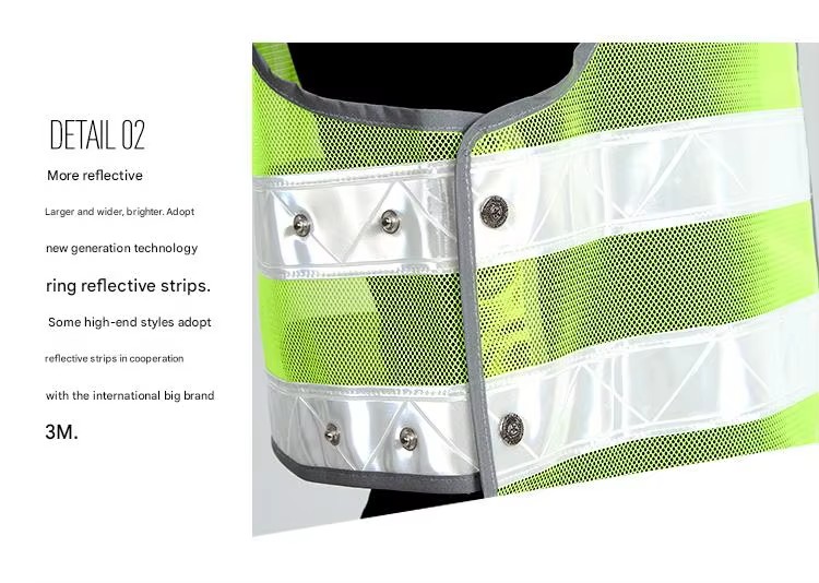 Breathable Checkered Hi Vis Road Safety Vest (3)