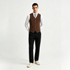 Colete masculino retr&ocirc; de veludo cotel&ecirc; casual