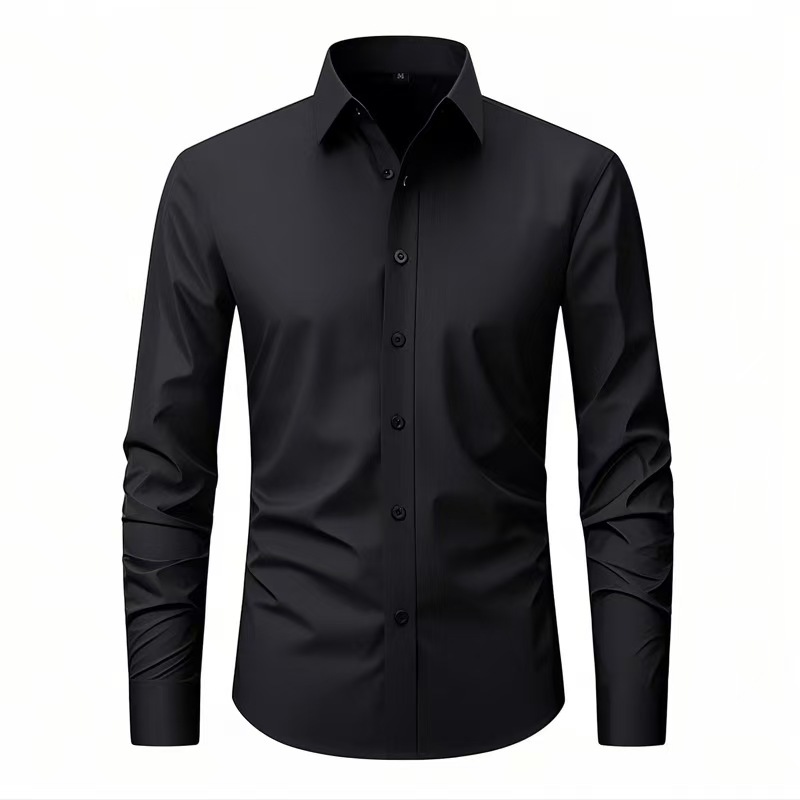 Mens Solid Crease Resistant Uniform Shirt (1)