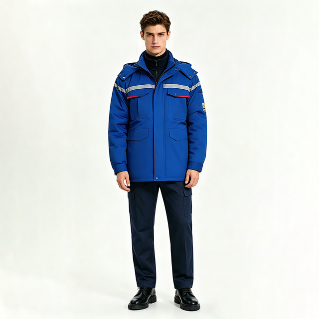 Unisex Winter Hi Vis Construction Coverall