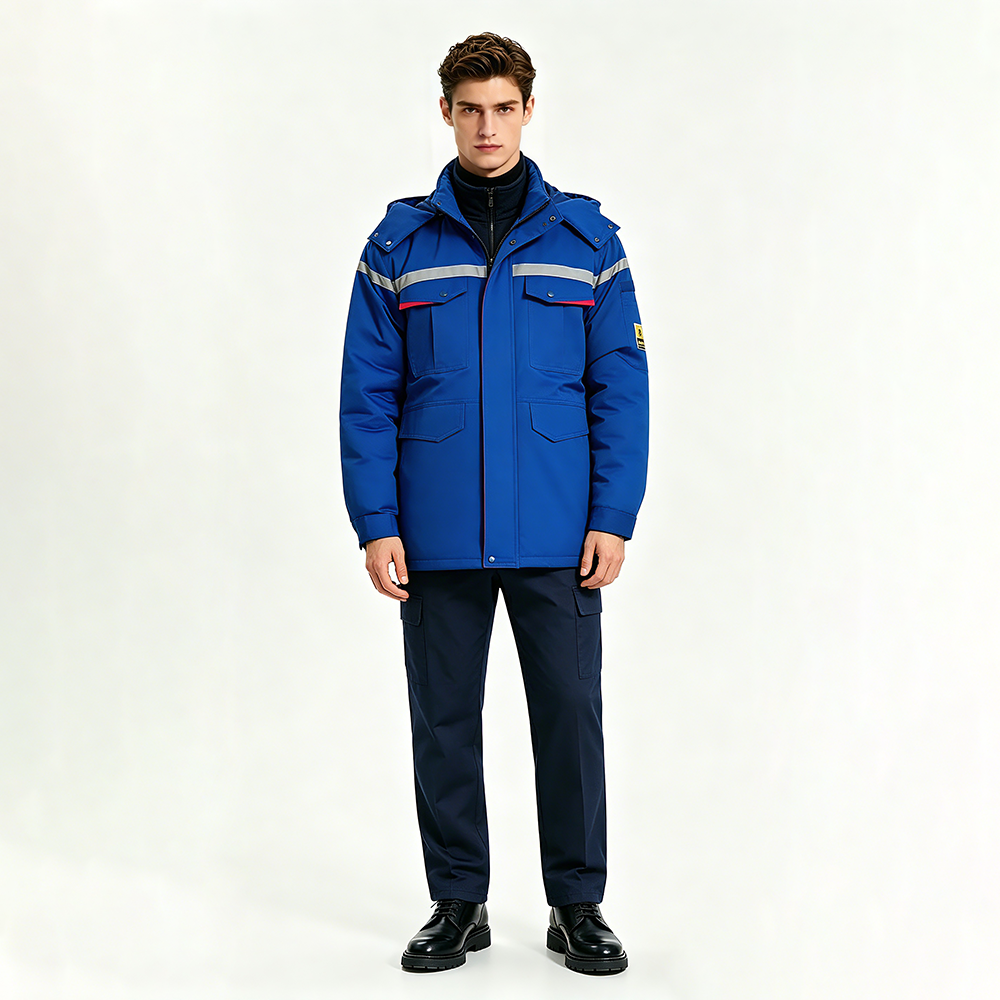 Unisex Winter Hi Vis Construction Coverall