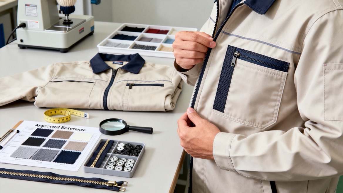 Workwear Quality Inspection And Material Verification