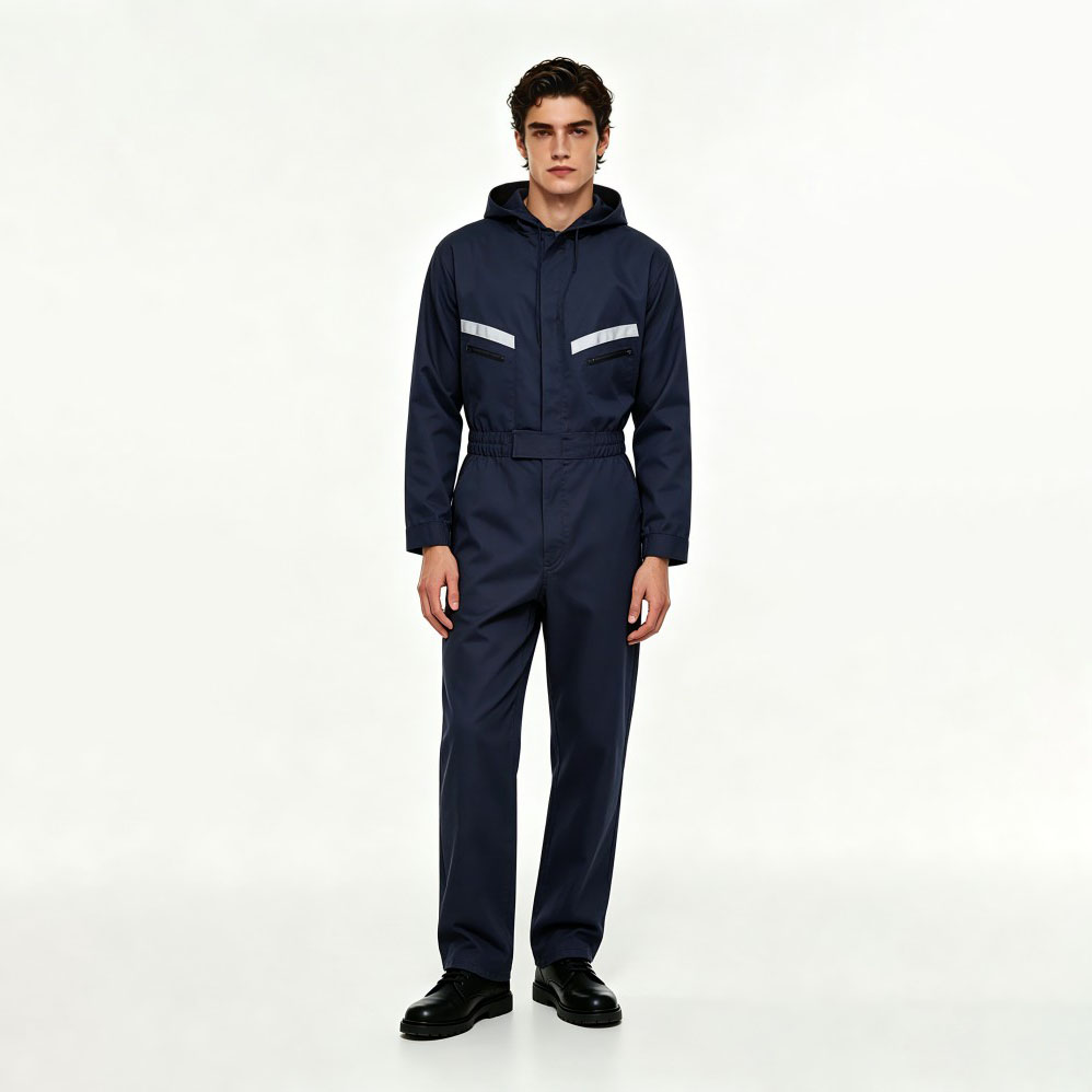 Protective Coverall with Reflective Strips