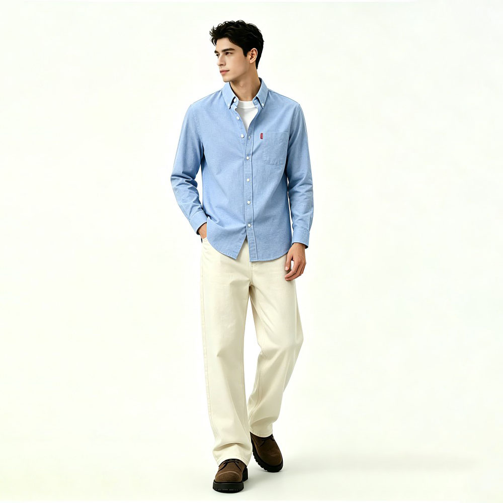 Premium Oxford Cotton Business Casual Shirt
