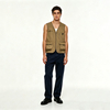 Multi Pocket Work Vest with Logo Printing