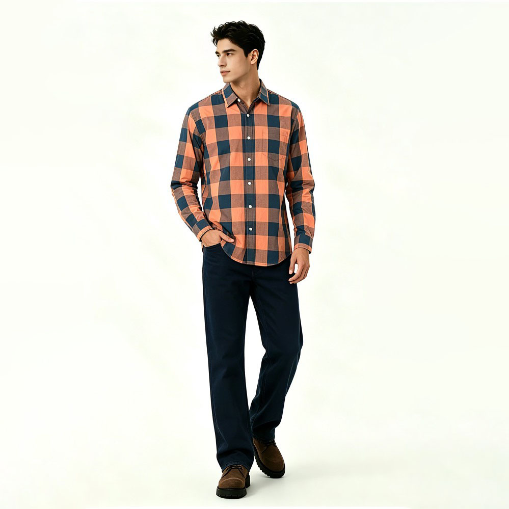 Mens Classic Regular Fit Business Poplin Shirt