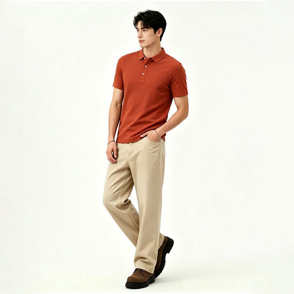 Men's Business Casual Polo Shirt