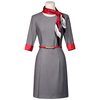 Womens Grey Slim Fit Cabin Crew Work Uniform