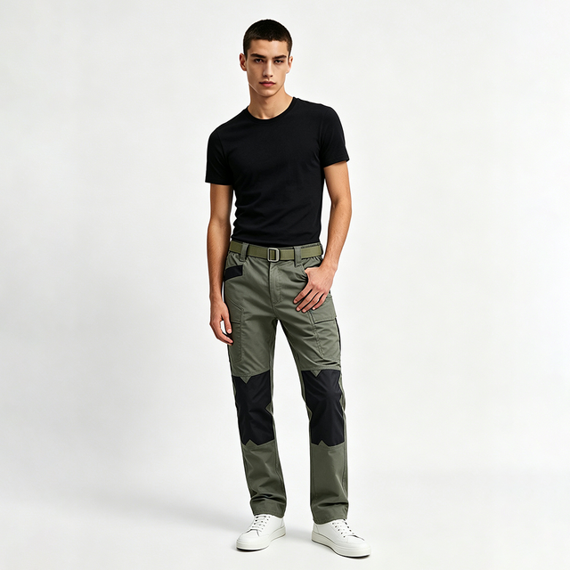 Mens Multi Pocket Tactical Outdoor Trousers
