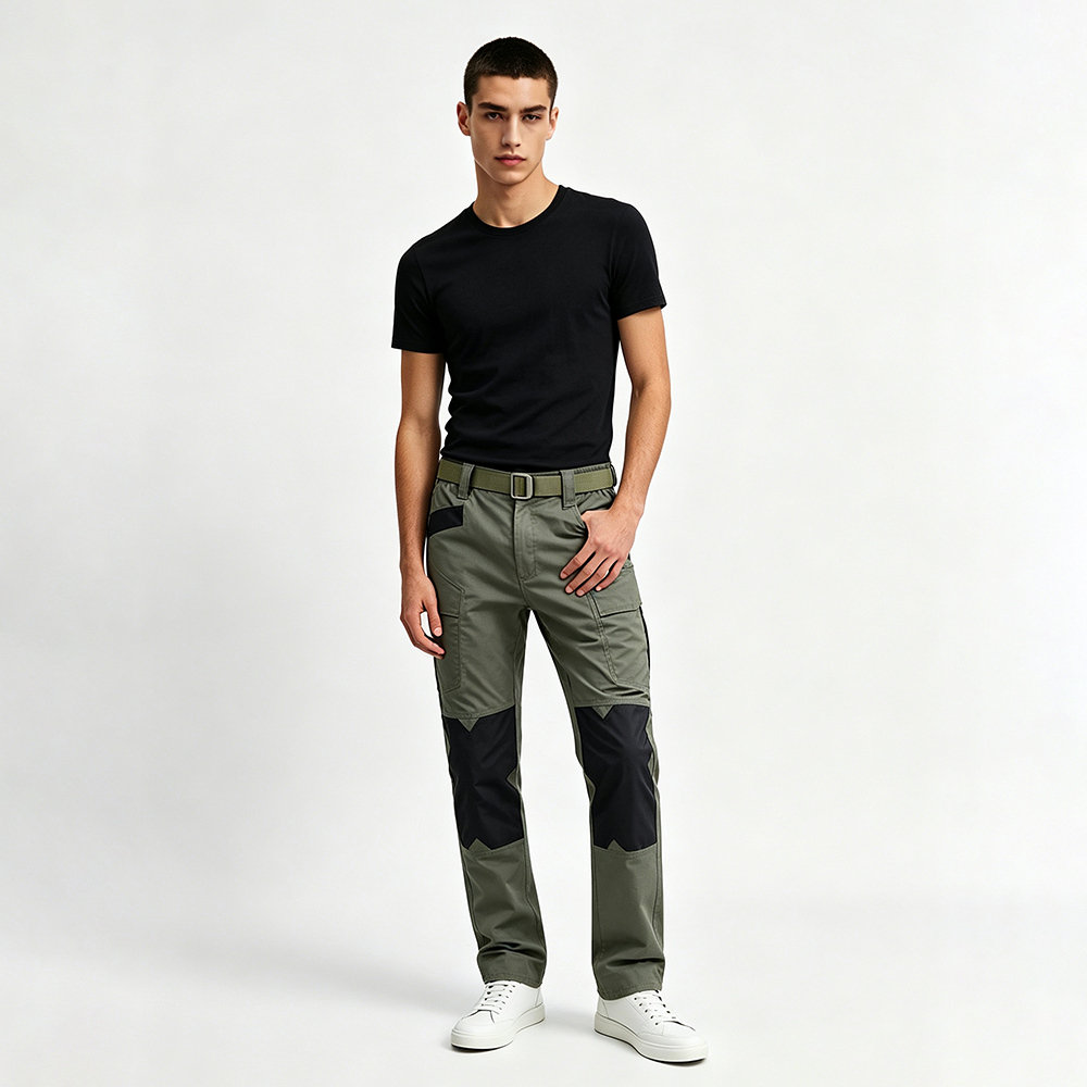 Mens Multi Pocket Tactical Outdoor Trousers