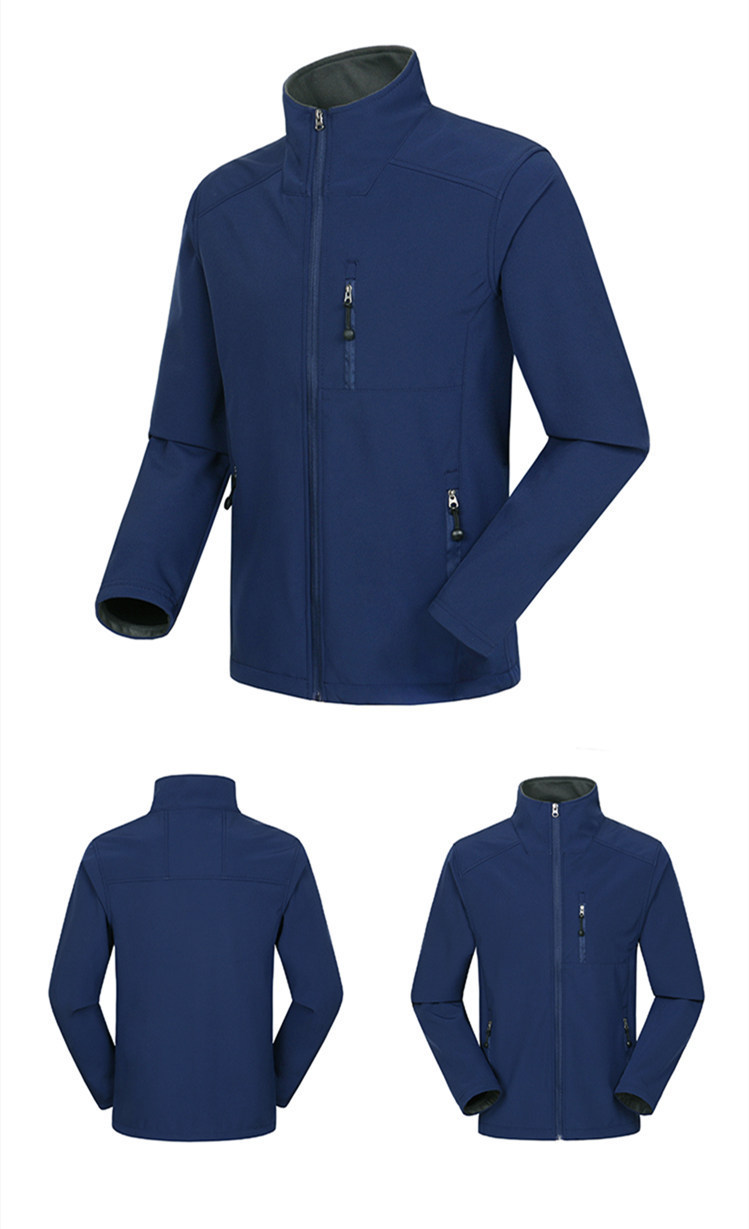 Stand Collar Softshell Outdoor Work Jacket (5)